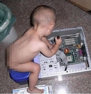 从小不学好，长大修电脑